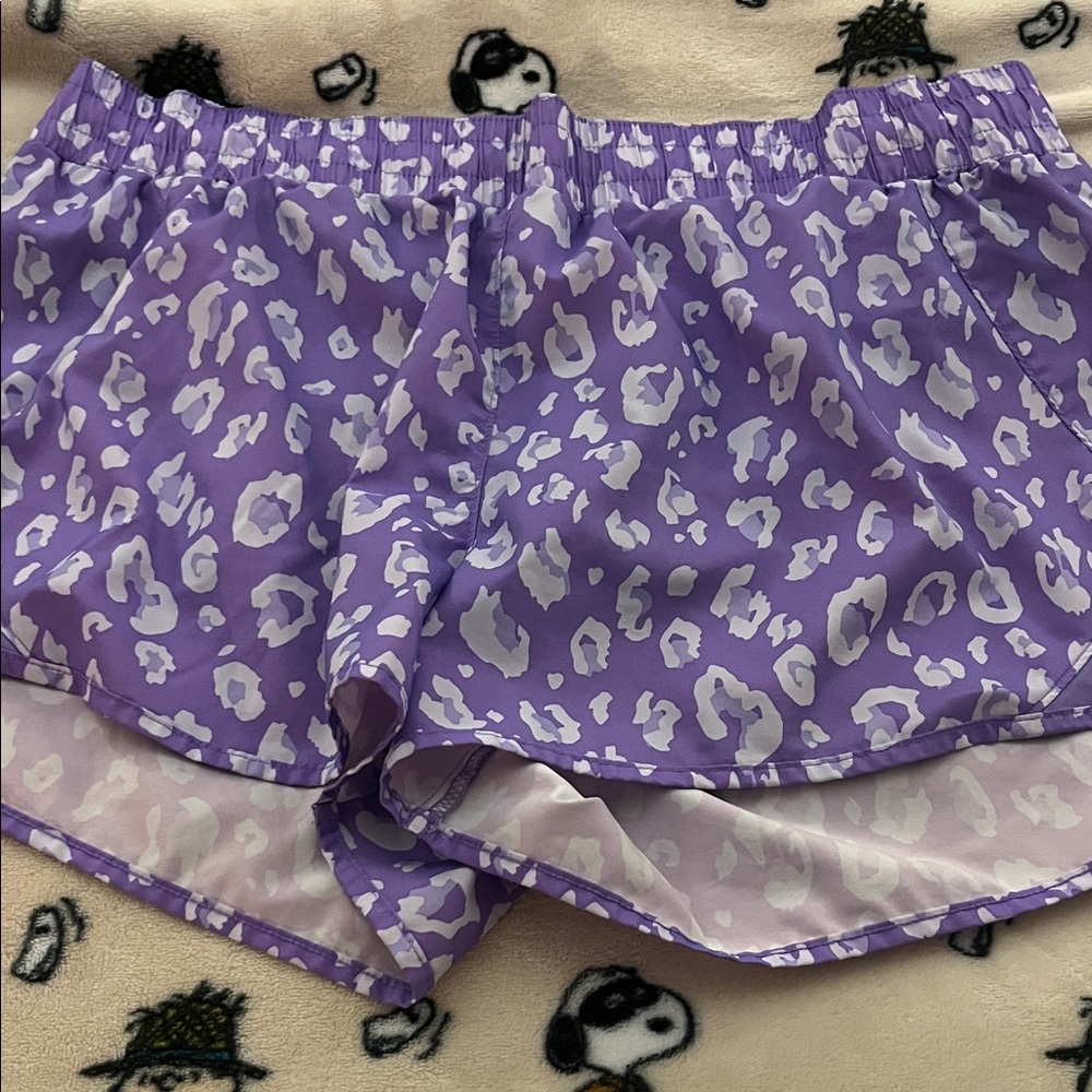 All in Motion Lavender Animal Print Women's Shorts